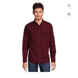 George Men’s Long Sleeve Flannel Shirt XL